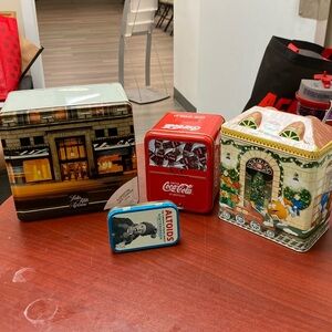 Nice Vintage Collectible Empty Tin Boxes